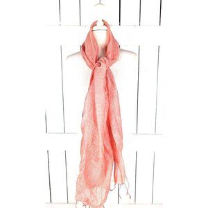 Vintage April Cornell gauzy sheer shawl scarf